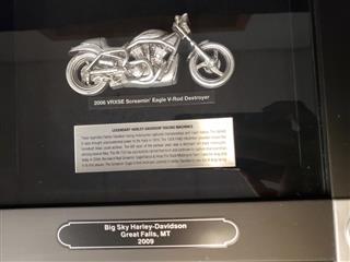 HARLEY DAVIDSON LEGENDARY RACING MACHINES 2009 MONTANA DISPLAY